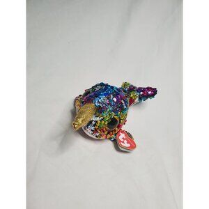 NWT Flippables TY Calypso The Narwhal Sparkles Smalls 6 Inches